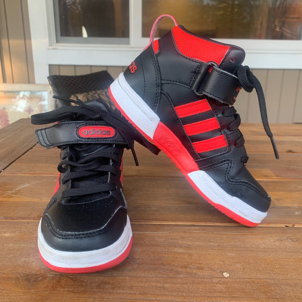 Adidas red and black postmove Boy’s Shoes high tops